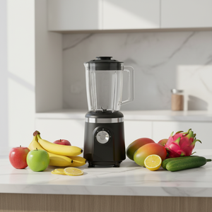 Mixeur Électrique Multifonctionnel pour la Maison, Robot Culinaire pour Bébé, 4 Vitesses, Lame en Acier Inoxydable, Bol en Plastique, Commandes à Boutons pour Smoothies - Product Image 2