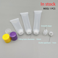 Tube de rouge à lèvres vide en plastique souple D13 de petit diamètre, emballage cosmétique, conteneur vide pour brillant à lèvres