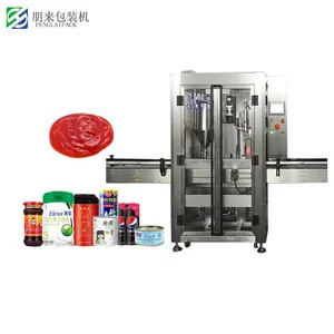 Automatic Honey Bottle/Can Filling Machine 100-1000ml Jam Sauce Paste Filling Production Line for food industry