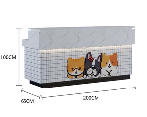 Vente en gros d'usine supermarché <span class=keywords><strong>animalerie</strong></span> caisse présentoir professionnel d'usine pour vente au détail chat animal de compagnie conteneur comptoir - Product Image 6
