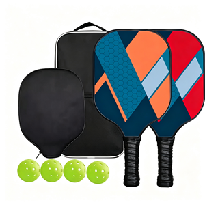 Ensemble de raquettes de pickleball avec noyau en nid d'abeille en fibre de verre, approuvé USAPA, 2 raquettes, 4 balles, avec sac de transport - Product Image 1