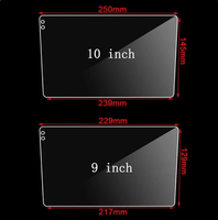 Accesorios para Automóviles, Protector de Pantalla Táctil Universal de 7, 9 y 10.1 Pulgadas para Android, Película Protectora de Vidrio Templado Antideslumbrante, Dureza 9H, Ultrafino 2.5D