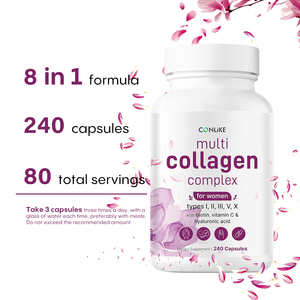 Cápsulas Blanqueadoras de Colágeno <span class=keywords><strong>Super</strong></span> Multi <span class=keywords><strong>Complex</strong></span> para Mujer, Suplemento para Cabello, Piel, Uñas y Articulaciones, Producto de Belleza de Marca Privada - Product Image 3