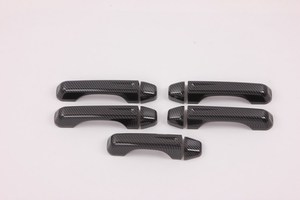 For 2018 2019 NEW <b>Door</b> Handle Cover-Black ABS Plastic Carbon Fiber Exterior Accessories <b>Trim</b> - Product Image 3