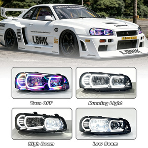 ไฟหน้า LED รุ่นใหม่สำหรับ Skyline 5th Gen R34 GTR ปี 1999-2007 ไฟหน้า 99-02 2003-2007 ENR34 BNR34 HR34 ER34 GT-T ผลิตภัณฑ์ Spe - Product Image 4