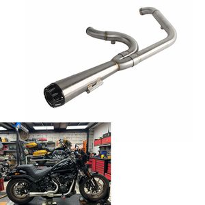 Système d'échappement complet Pazoma Motorcycle 2 en 1 en acier inoxydable 304 pour Softail Low Rider ST FXLRST 117 2022-2025 Fat Bob <span class=keywords><strong>FXFBS</strong></span> - Product Image 4