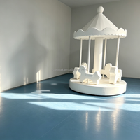 Manège de luxe souple et rotatif pour enfants, équipement de jeu intérieur mécanique pour centres commerciaux, écoles maternelles et locations de fêtes
