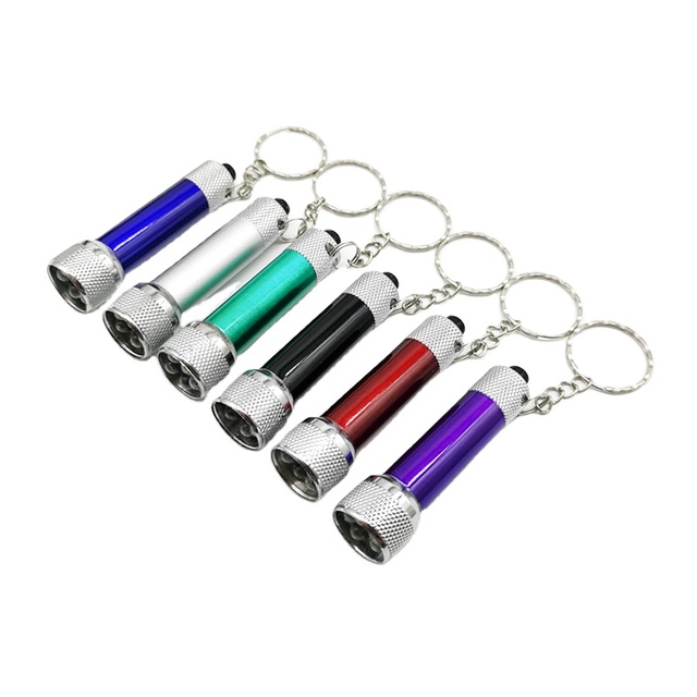Portable Waterproof Keychain Flashlight Mini Super Bright Strong Light Aluminum Alloy Handheld