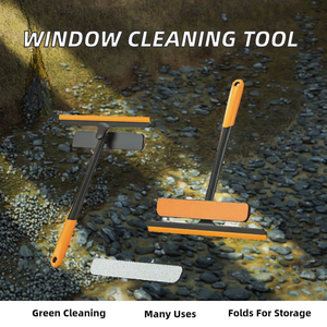 Limpiacristales Multifunción Ecológico Plegable OEM con Mango de Plástico y Goma, Gancho y Ventosa para Limpieza de Vidrios - Product Image 2