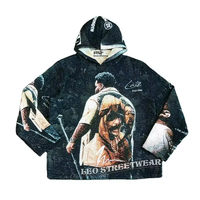 Fabricant de vêtements Design rapide Rugby Team Patchwork Hommes Pullover US Oversized Hoodie Tapestry Sweater
