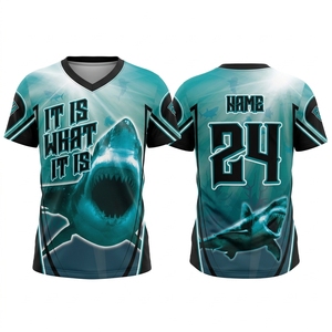 Desain Jersey Softball Custom Murah, Cetak Sublimasi, Seragam Klasik - Product Image 5