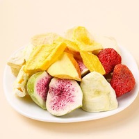 Biologische Gefreeze-droogde Gemengde Fruitsnacks - Zoete Smaak, Hele Stukjes, Laag Vochtgehalte, Geen Toevoegingen, Bulkverpakking, Watergeconserveerd