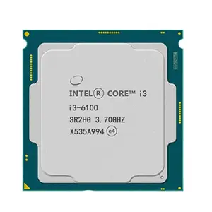 Çekirdek I3-6100 Skylake CPU 3.7Ghz çift çekirdekli 1151 soket 3MB önbellek 51W DMI3 8GT/s masaüstü işlemci