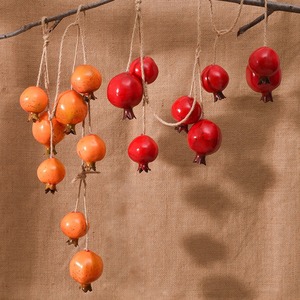 Decoración de Pared de Fruta Artificial de Espuma de Caqui para la Industria del Alcanfor, Adorno de Otoño para Sala de Estar y Hogar - Product Image 3
