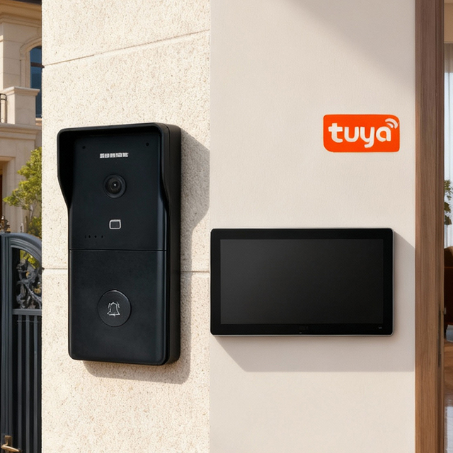 Hiwink Video Intercom Doorbell for Villas Door Video Calling Outdoor Touch Screen POE Tuya APP Alexa & Google Home Compatible