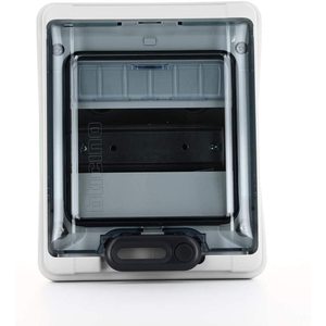 Tableau de distribution mural Bticino Idroboard 6 modules avec couvercle en plastique étanche IP65 - Product Image 1