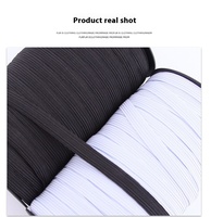 Sangle en sangle tressée écologique, cordon élastique imprimé, bande plate en polyester, sangle extensible pour couture et artisanat, motif chevrons étroit