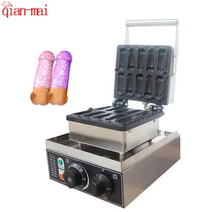 New Style 220V/110V Electric Waffle Maker Mini Size Boy Penis Commercial Snack Equipment Non-Stick Custom Dick Waffle Maker