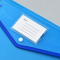 Bolsa de archivo de cuero 3D de etiqueta completa Diagonal transparente A4/FC Office en stock se puede etiquetar