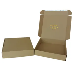 低价重型定制太阳镜自密封t恤拉链全息牛皮纸盒包装带黑色标志的邮件盒