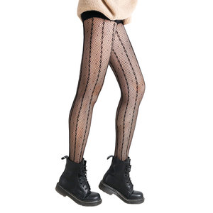 Collants résille Sexy pour femmes collants collants transparents en dentelle fine évider bas collants tricotés robe chaussette genou grandes tailles - Product Image 3