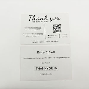Muestra Gratuita, Tarjetas de Agradecimiento por Compra con Logotipo Personalizado, Tarjetas de Agradecimiento por Compra al por Mayor de Lujo, Personalizadas, Ecológicas - Product Image 3