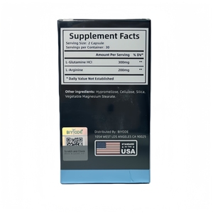 1000mg Äquivalent Aminosäure-Mischung |   BIYODE L-Arginin & L-Glutamin HCl - Muskelregeneration & Darmimmunität Aminosäure-Kapseln - Product Image 6