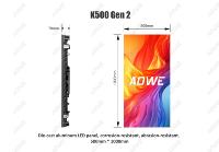 Pantalla LED GOB Móvil K500 Gen2 para Alquiler, para Centros Comerciales, Tiendas Minoristas, Conciertos, con Pantalla de Video Circular en Forma de S