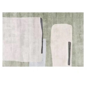 Alfombra Rectangular Abstracta de Fibra de Poliéster Antideslizante para Uso Doméstico Qingmi Island - Product Image 1
