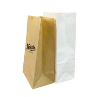 2lb 4lb 6lb 8lb impression logo personnalisée blanc marron sacs à lunch en papier SOS cadeaux d'épicerie artisanat collation friandise sacs en papier pour l'épicerie