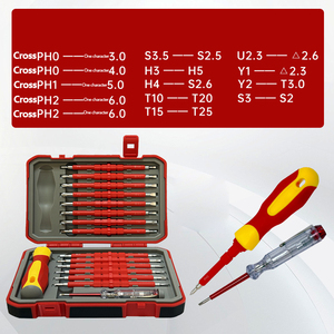Set di <span class=keywords><strong>cacciaviti</strong></span> per elettricisti 29-in-1 Set di <span class=keywords><strong>cacciaviti</strong></span> in acciaio al cromo vanadio impugnatura penna elettrica a doppia punta - Product Image 6