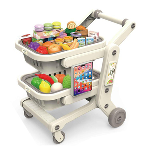 Chariot de courses universel à double couche avec <span class=keywords><strong>tablette</strong></span> intelligente <span class=keywords><strong>pour</strong></span> supermarché - Product Image 2