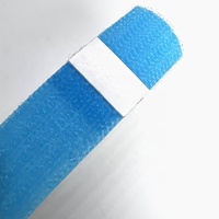 Taille personnalisée de couleur bleue auto-adhésive sur le même côté ruban de fixation en nylon auto-adhésif cercle attaches de câble à crochet et boucle réglables