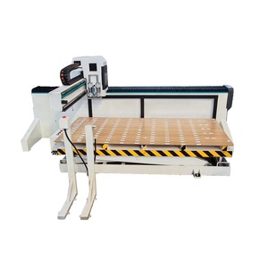 Máy dán nhãn tự động cho tủ tủ quần áo Bảng điều khiển dây chuyền sản xuất Mach3 điều khiển <span class=keywords><strong>CNC</strong></span> <span class=keywords><strong>Router</strong></span> đồ nội thất sản xuất mang bơm - Product Image 1