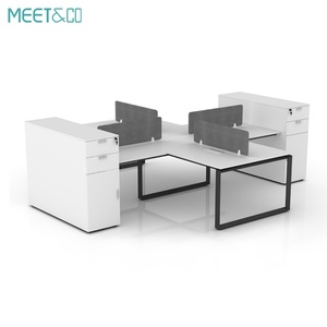 Modern Wholesale Modular Cubicle Office Furniture Modern Desk Partition for Gaming <b>Workstation</b> and Laptop - Product Image 2