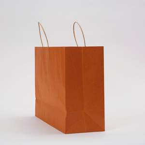 Sac de shopping en papier kraft KM avec poignée torsadée brune, sac fourre-tout en papier kraft pour vêtements, chaussures, chaussettes, fourrure, emballage, utilisation alimentaire - Product Image 3