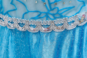 Vestido de Princesa Elsa Congelada OEM/ODM con Capa, Falda de Manga Larga, Actuación en Escenario, Fiesta de Halloween, Vestido de Fiesta - Product Image 6