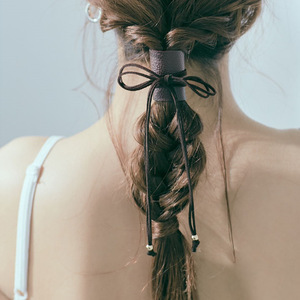Coletero de gamuza estilo japonés de Taobao, accesorio para el cabello, diadema/cinta para cola de caballo estilo Instagram, elegante coletero para salir. - Product Image 3