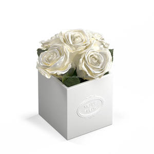 <span class=keywords><strong>Vase</strong></span> en porcelaine de forme carrée 4 longues tiges éternelles pour toujours 4 longues tiges éternité <span class=keywords><strong>Rose</strong></span> Noël Thanksgiving Nouvel An chinois - Product Image 5