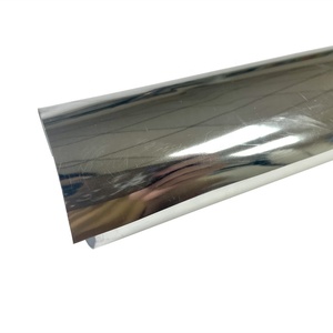 High Frequency Die Cut Metallic Silver Gold Electroplated TPU Film Hot Melt Film For Making Rubber Patch 3D Patch Label - Product Image 3