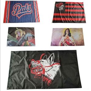 Drapeau personnalisé de haute qualité, impression numérique double face, tissu polyester, toutes tailles, promotion, activité de plein air - Product Image 1