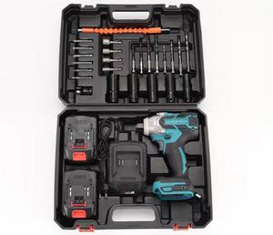 21V Electric Impact Wrench <strong>Set</strong> Portable Battery Power Wrench Impact Wrench Combination Tool <strong>Set</strong> - Product Image 1