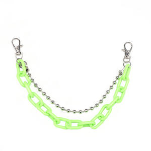 Cadena de cintura fluorescente de acrílico para mujer, cadena corporal punk colorida para uso diario, disponible en varios colores - Product Image 5