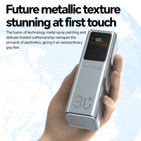 Batterie externe 30000mAh avec double port Type-C, charge rapide, chargeur portable avec écran numérique pour téléphone et tablette