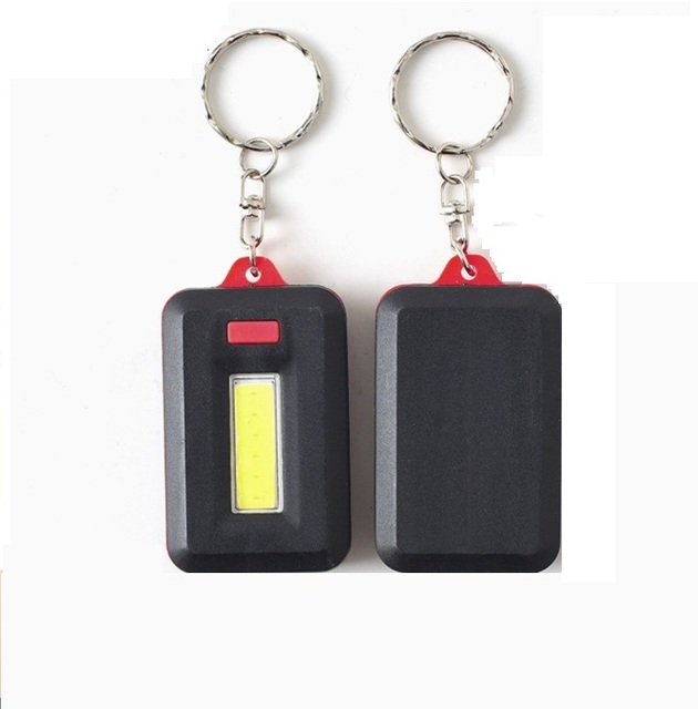 Factory Wholesale Mini LED Keychain Flashlight Outdoor Emergency Custom Logo ABS Lamp Body for Camping Hiking Running Walking