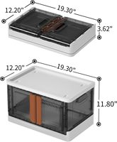 Conteneur de rangement extérieur pliable en PP de haute qualité, imperméable, robuste, écologique, boîte de rangement décorative pour vêtements à domicile, grande taille