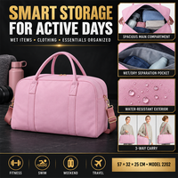 Sac de sport imperméable à étiquette privée avec poche de séparation humide/sec pour le fitness, la natation et les voyages de week-end