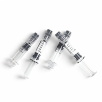 Service OEM ODM : Contenant en verre Luer Lock de 1 ml avec piston métallique pour boîte d'emballage personnalisée Hevoo