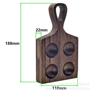 Caja de almacenamiento de huevos de madera, organizador de escritorio hecho a mano con 4 compartimentos para uso en el refrigerador y desayuno - Product Image 5