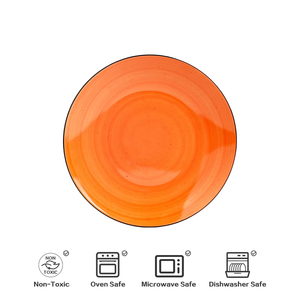 Semtember Promotion Western Style Ceramic Plates With Bowls Unique Design Oven Safe Round <b>Dinnerware</b> <b>Sets</b> for Home Restaurant - Product Image 2